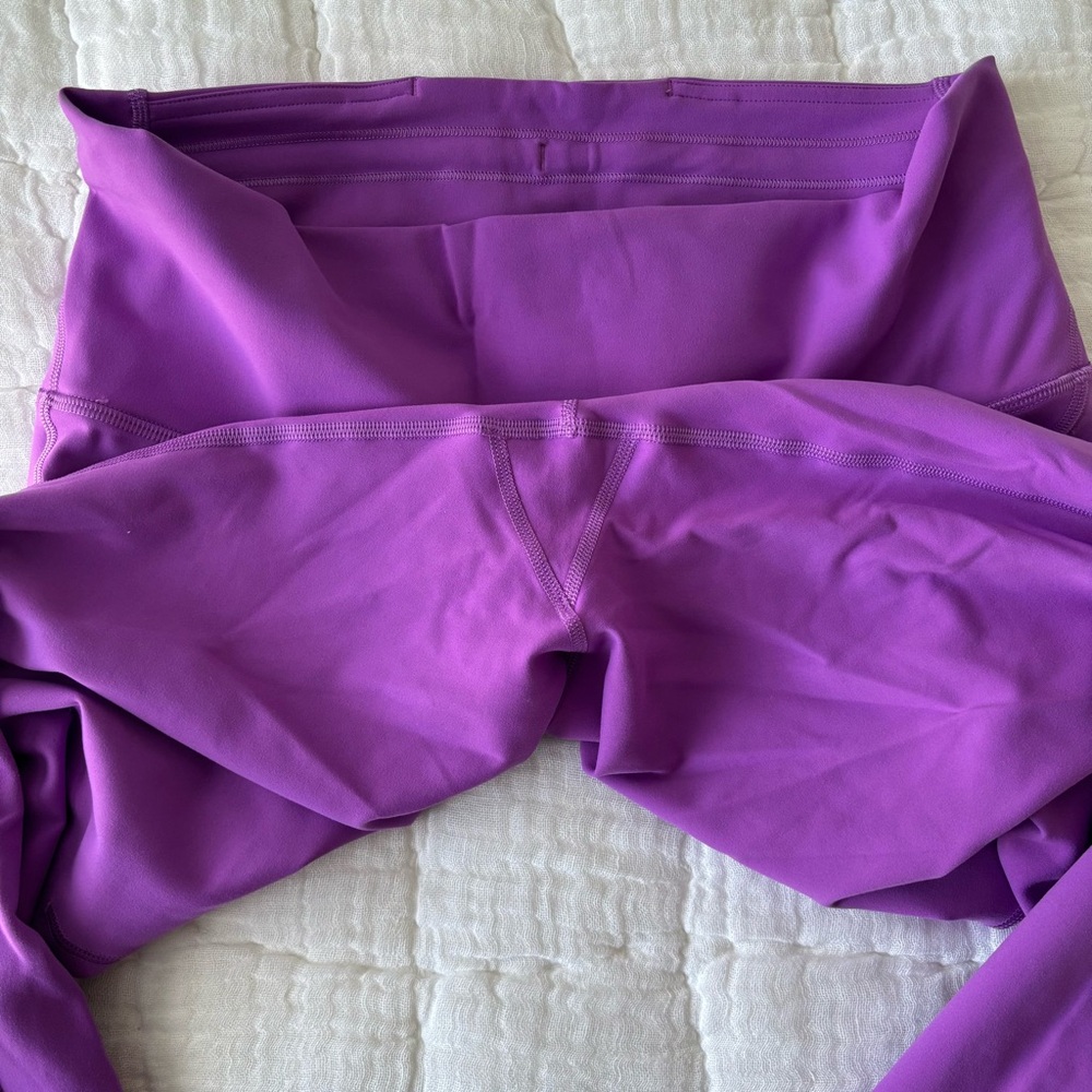 Lululemon Wunder Train High Rise Crop with Pockets - 23” - moonlit magenta - Picture 6 of 7